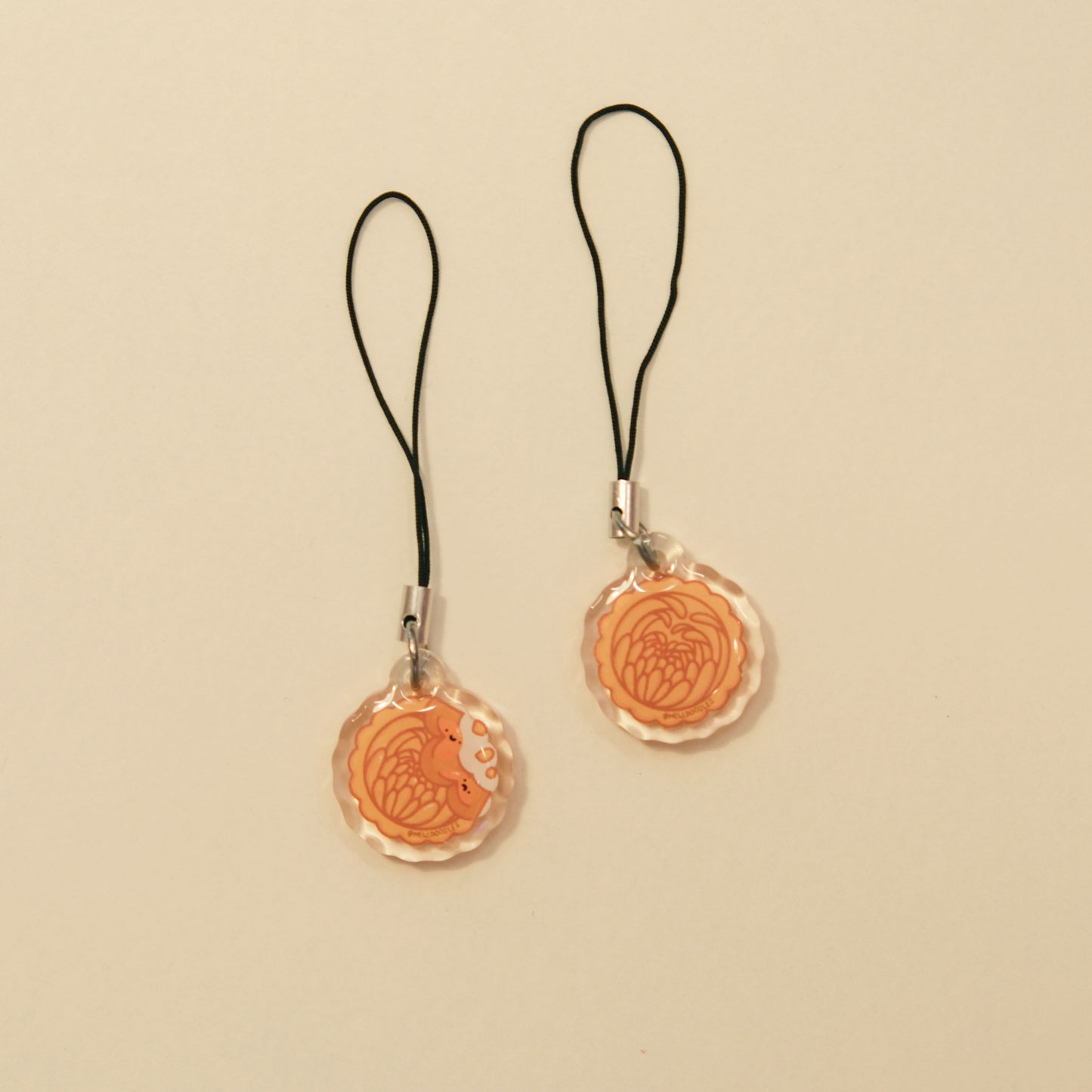 Mooncake Reversible Epoxy Charm