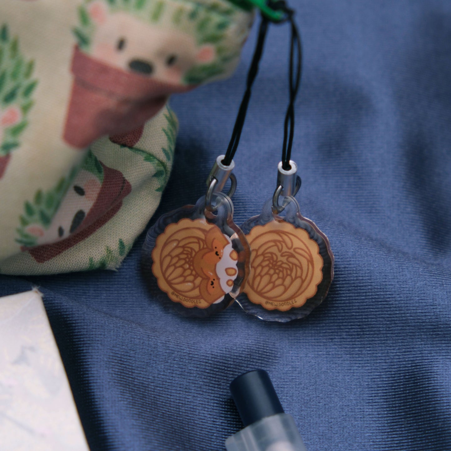 Mooncake Reversible Epoxy Charm