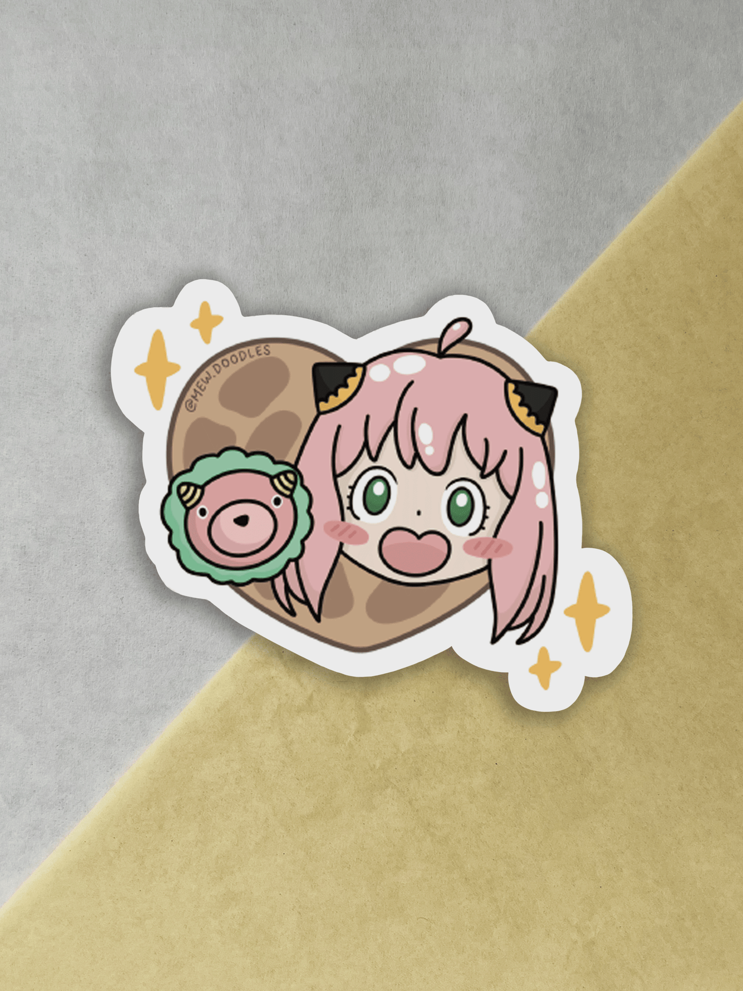 Anya Loves Peanuts Vinyl Sticker