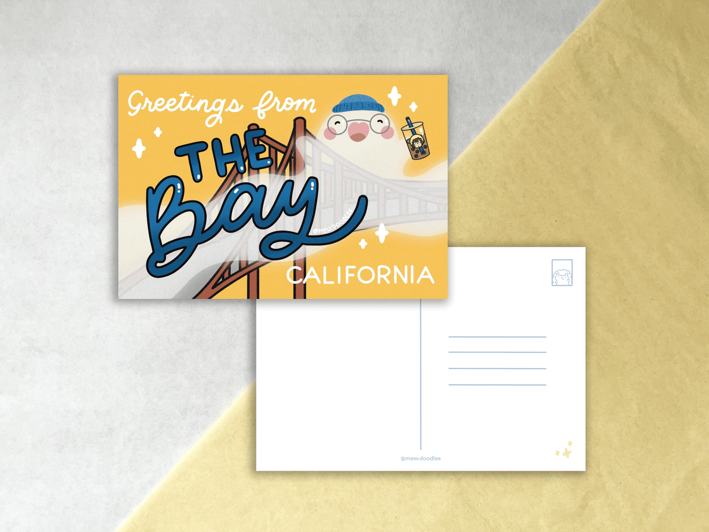 Greetings from the Bay Mini Print Postcard