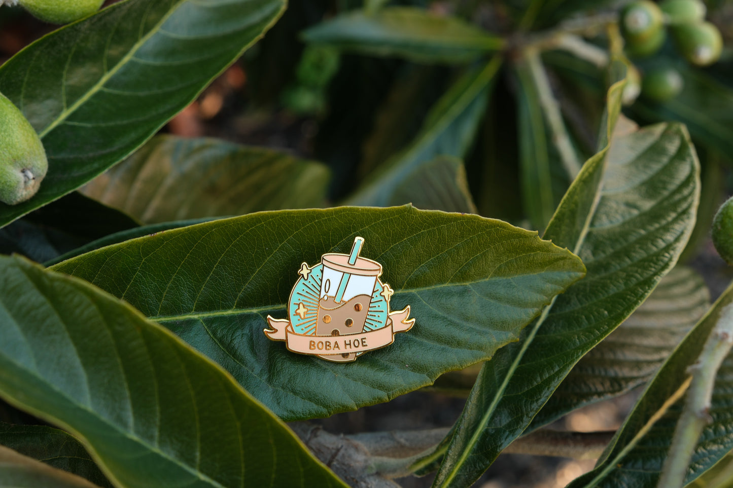 Boba Hoe Hard Enamel Hard Enamel Pin