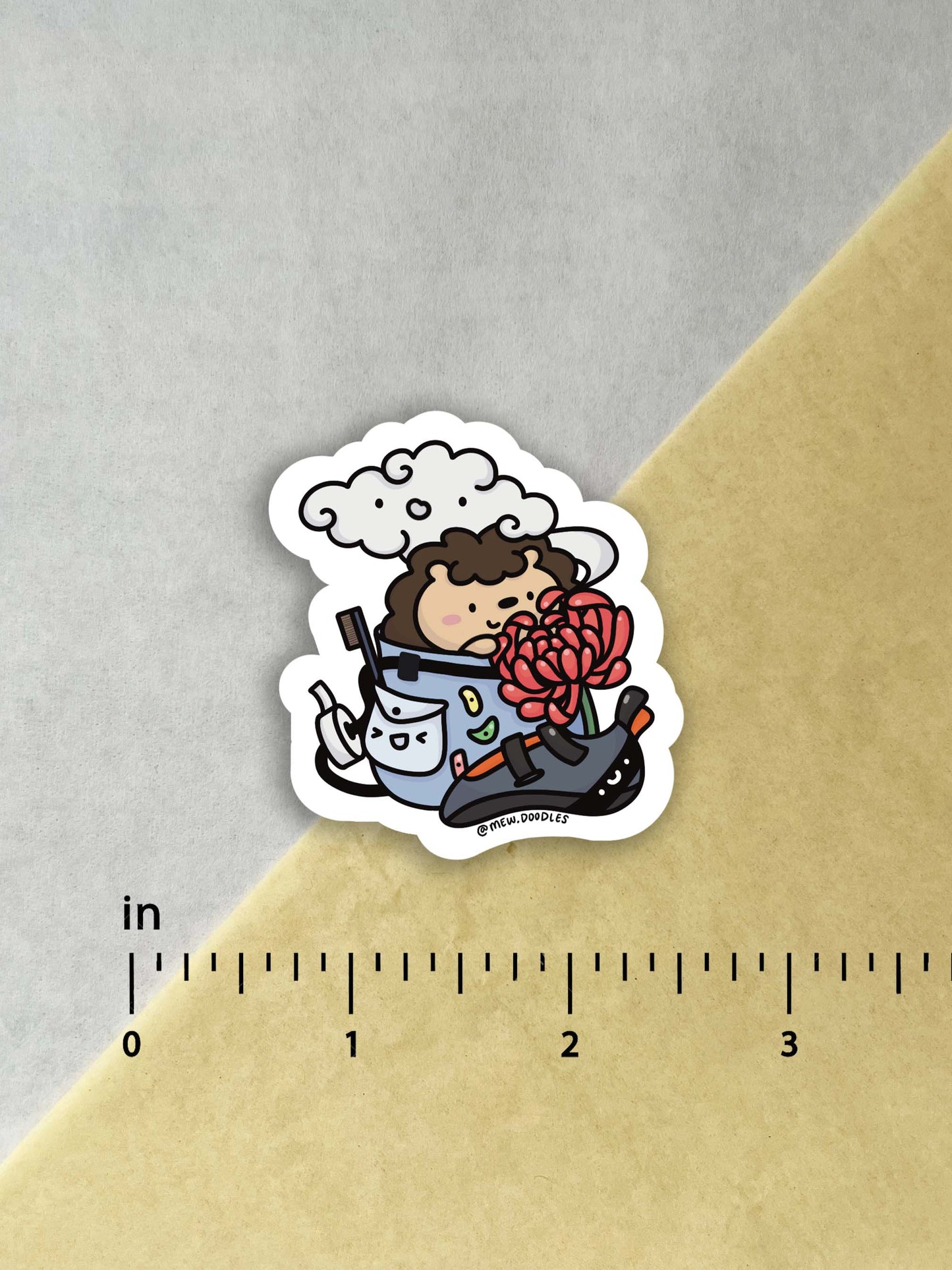 Chalk Bag Hedgie Vinyl Sticker