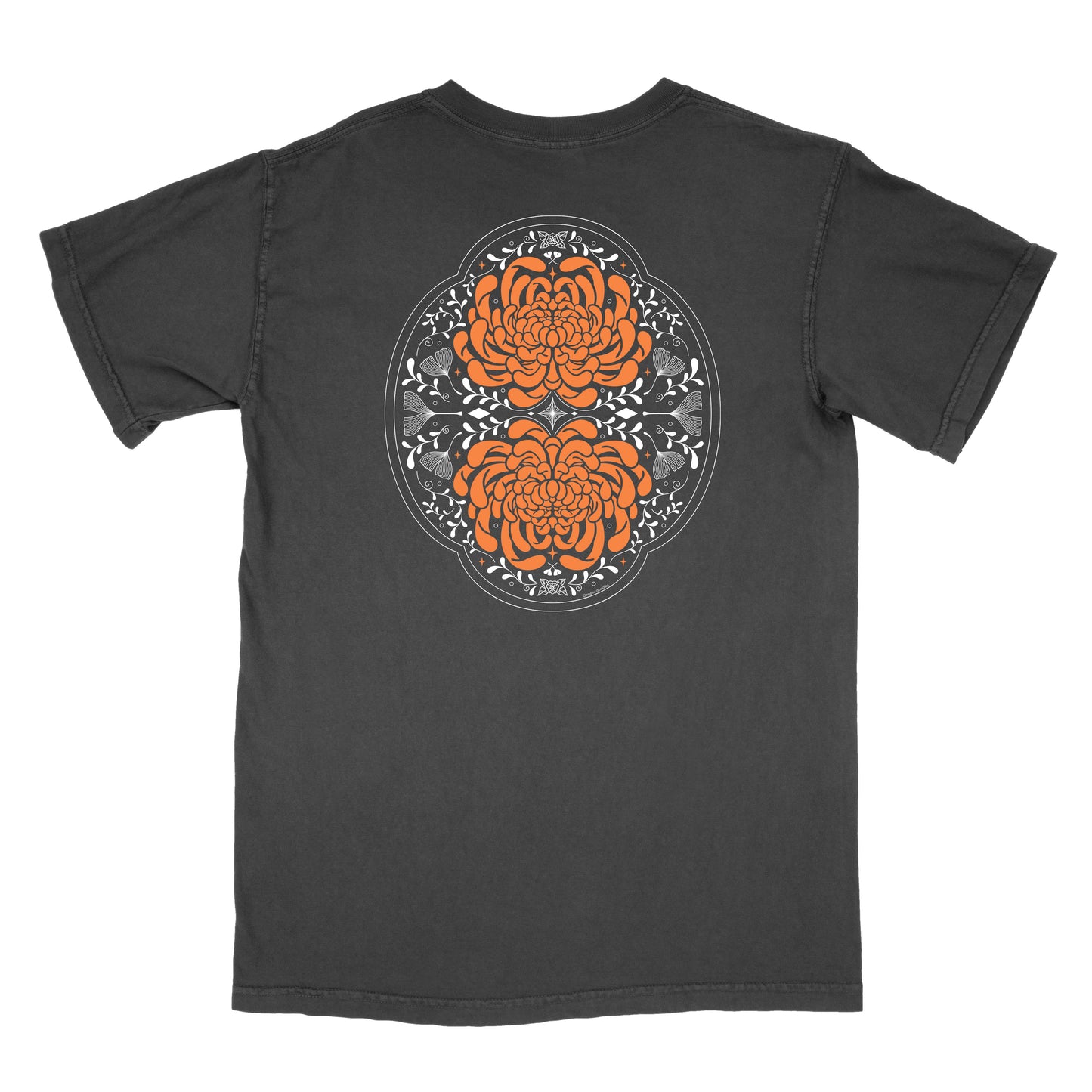 Chrysanthemum Front & Back Design Unisex Short Sleeve Shirt