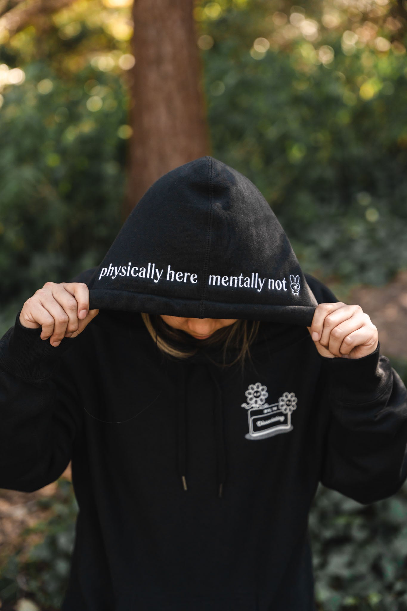 Home Dissociation Association Unisex Hoodie with Hood Embroidery