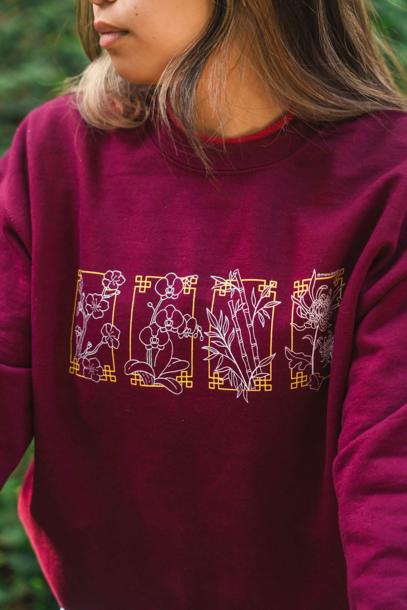 4 Gentlemen Front Print Unisex Crewneck