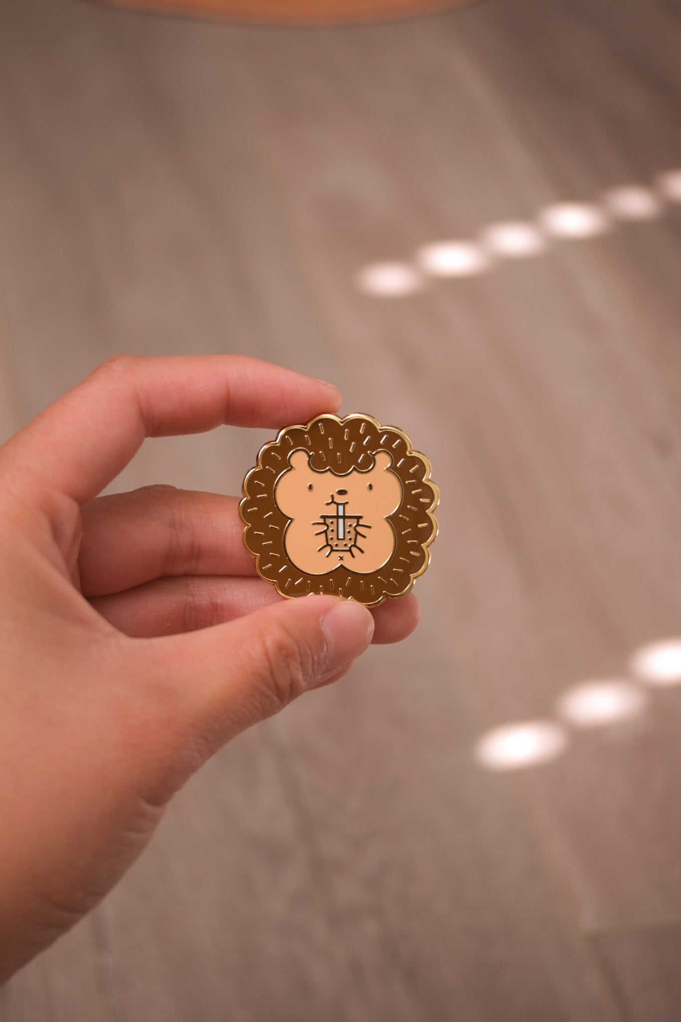 Hedgie Boba Hard Enamel Pin