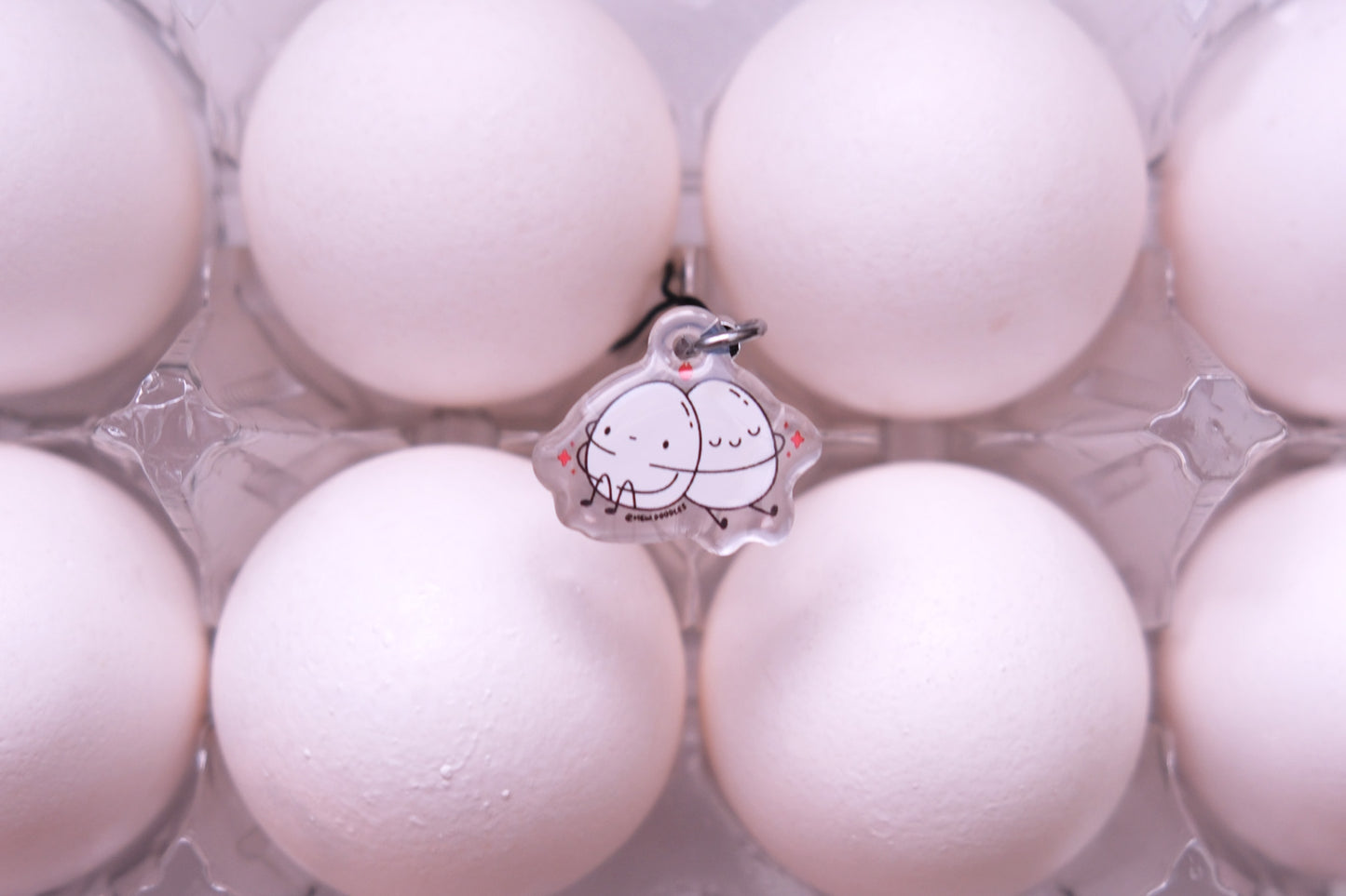 Emotional Support Eggs Epoxy Charm