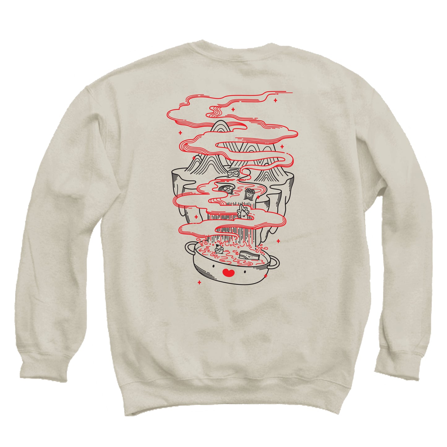 Hot Pot Support Group Front & Back Unisex Crewneck