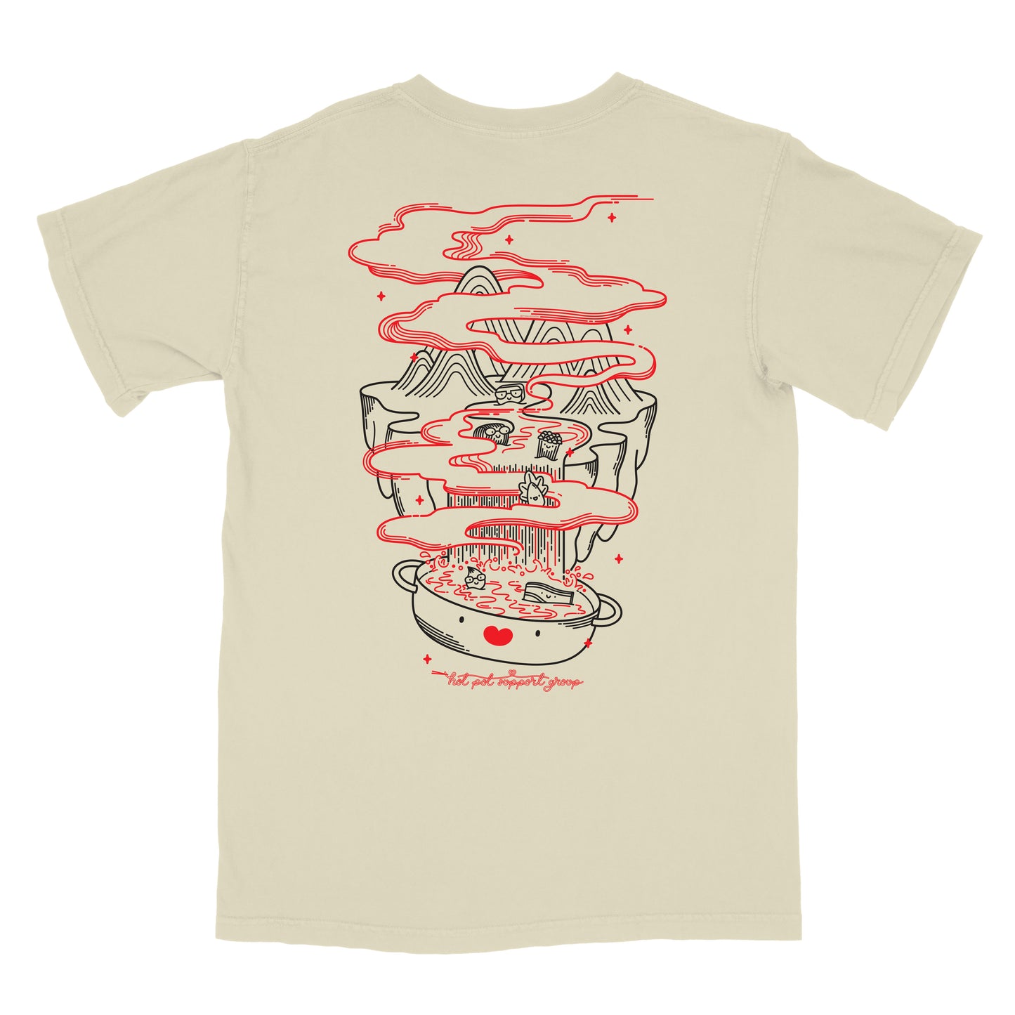 Hot Pot Support Group Front & Back Unisex Short Sleeve Shirt