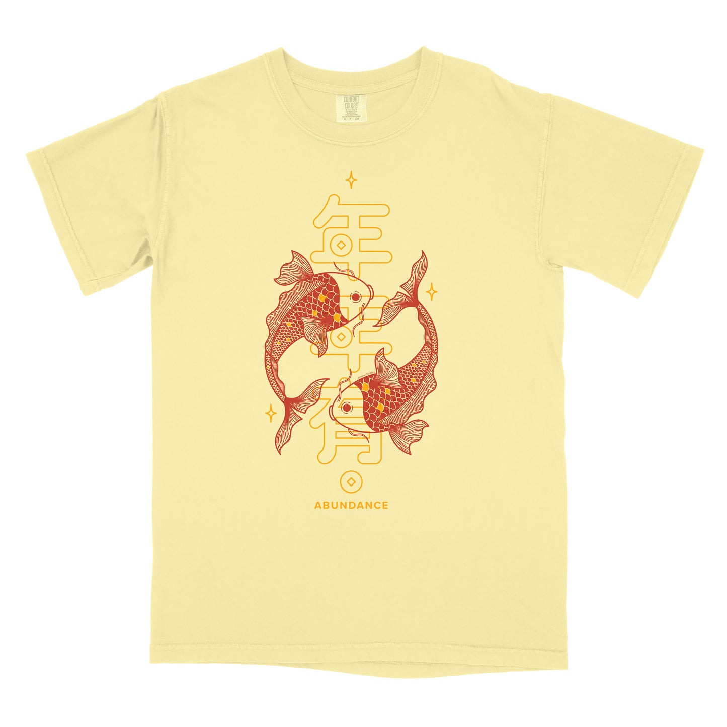 Koi Abundance Front Print Unisex Short Sleeve Shirt