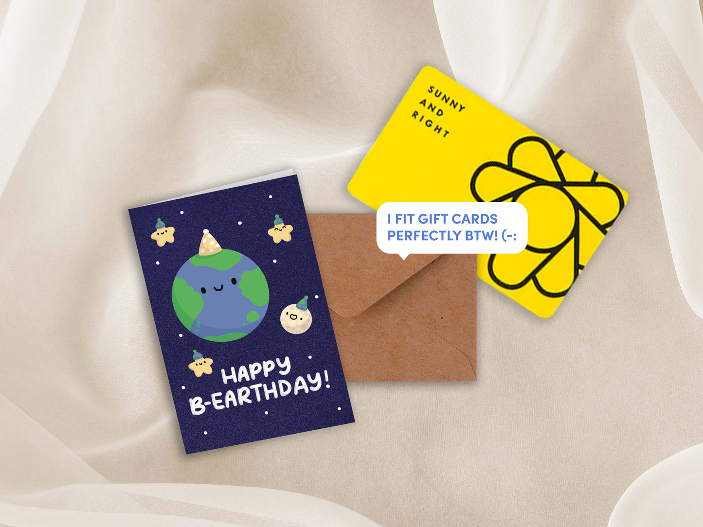 Happy B-earthday Mini Greeting Card