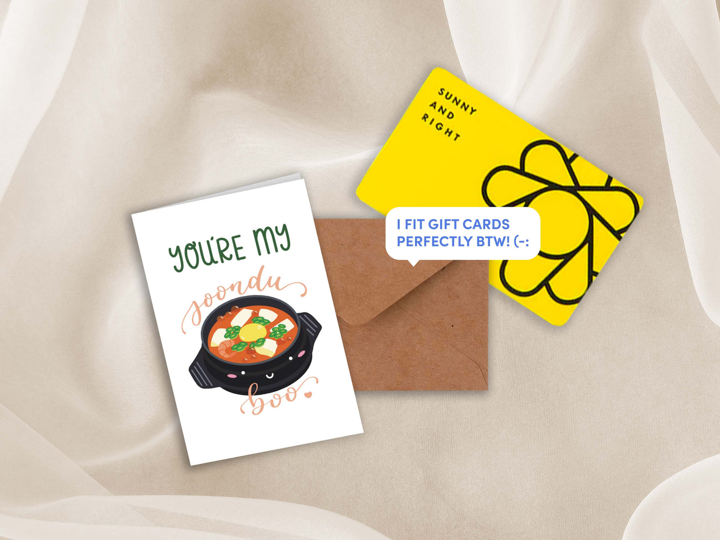 You're My Soondu Boo Mini Greeting Card
