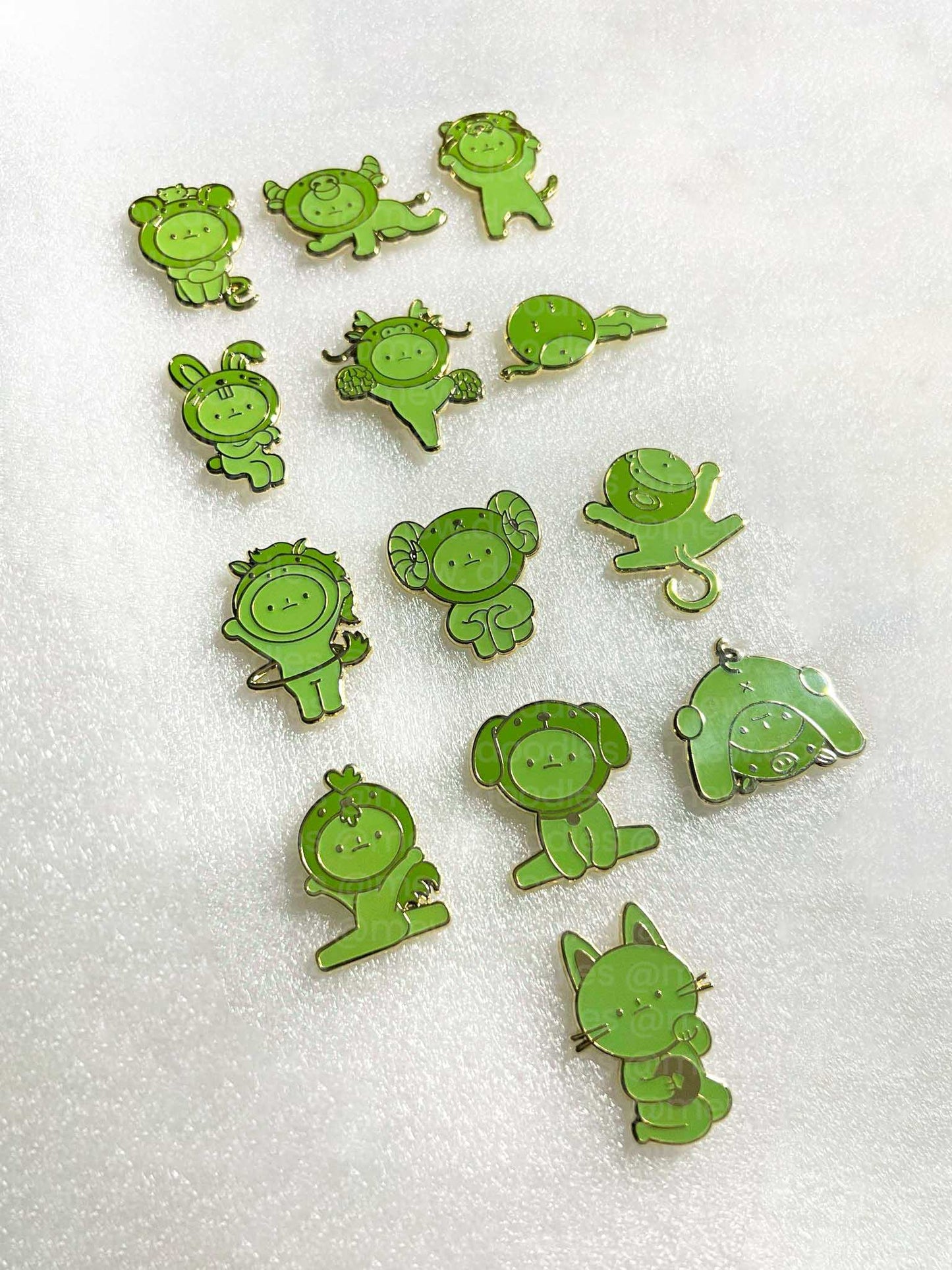 Zodiac Smiski Enamel Pins