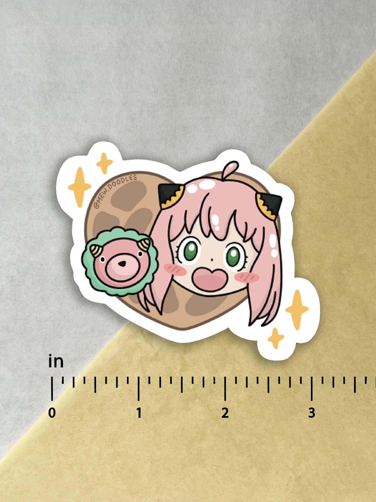 Anya Loves Peanuts Vinyl Sticker