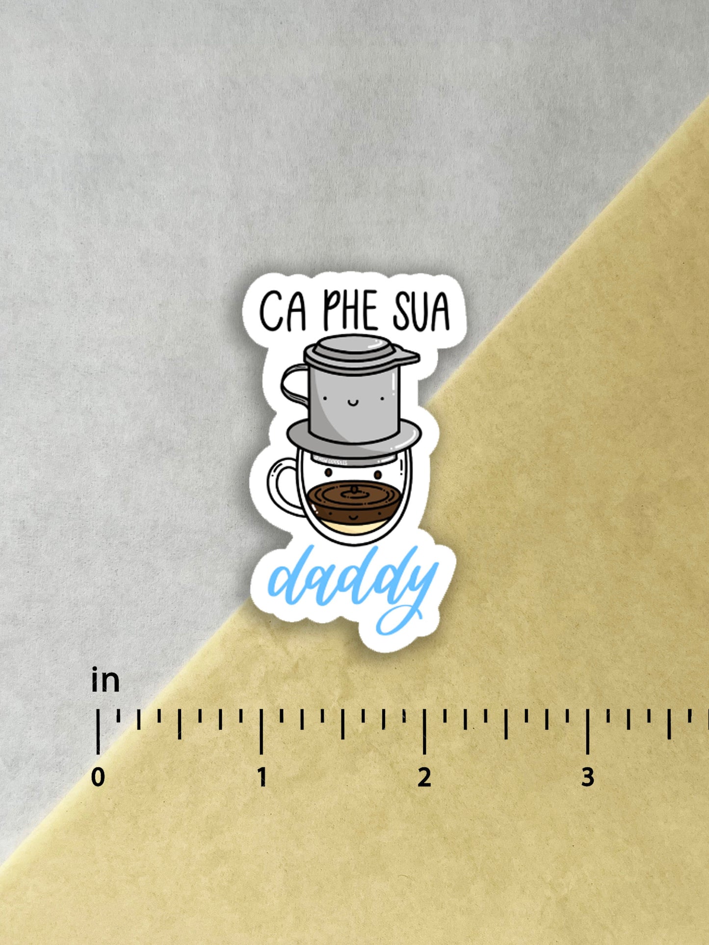Ca Phe Sua Daddy Vinyl Sticker