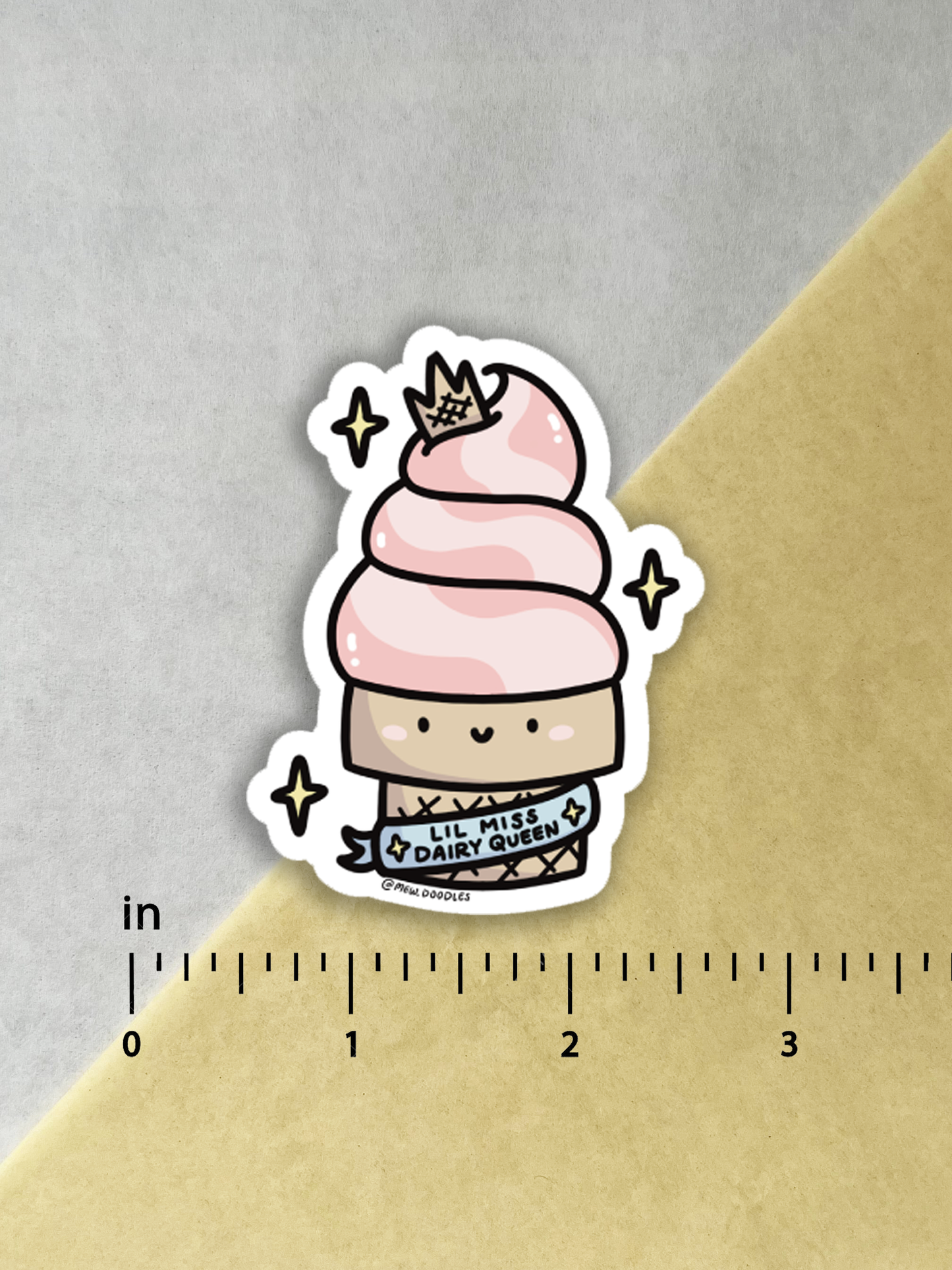 Lil Miss Dairy Queen Vinyl Sticker