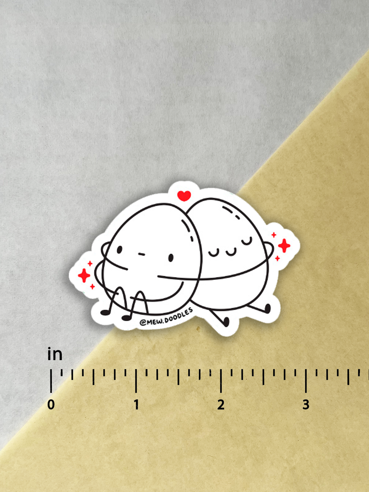 Emotional Support Eggs Vinyl Sticker