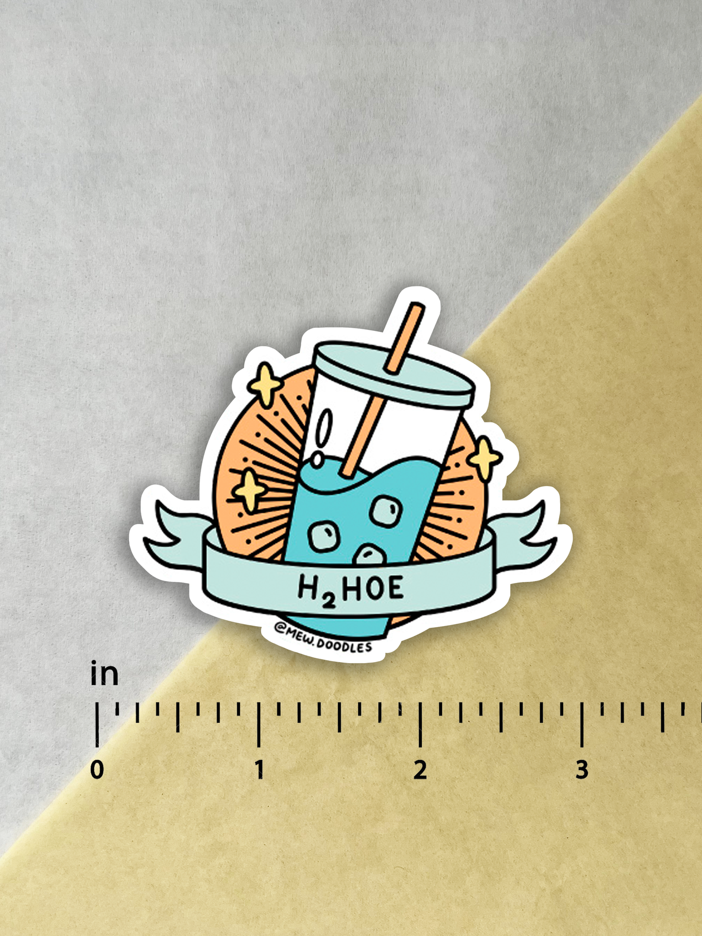 H2 Hoe Vinyl Sticker