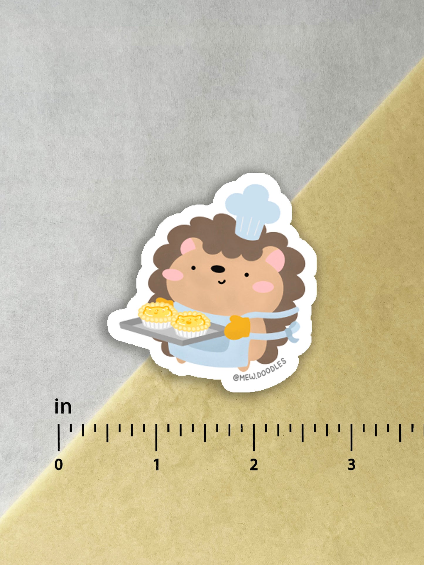 Hedgie Baker Vinyl Sticker