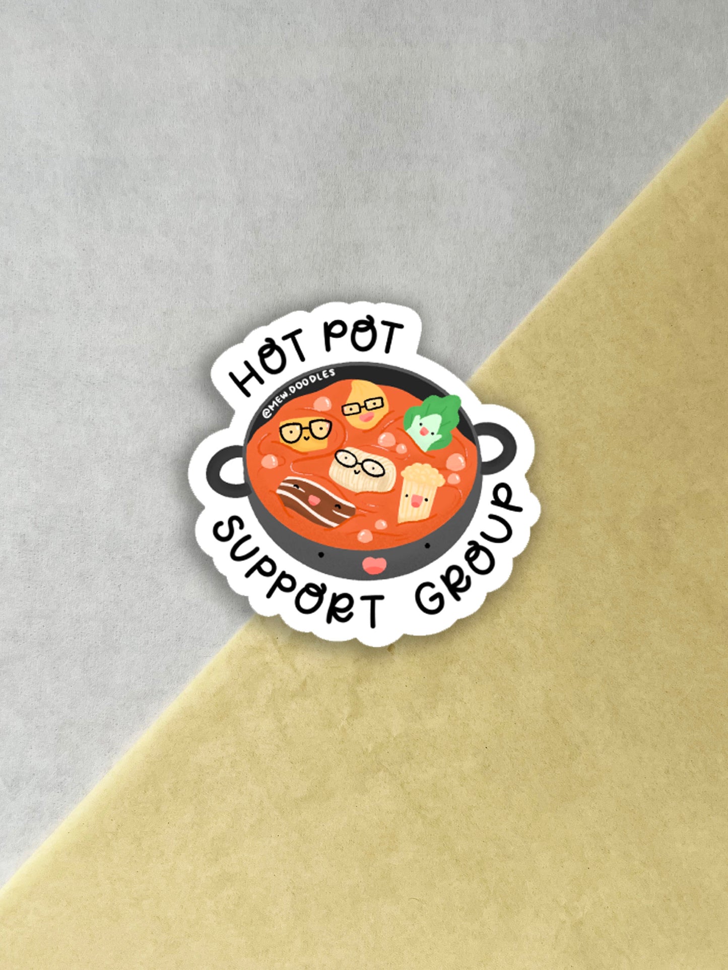 Hot Pot Support Group Vinyl Sticker