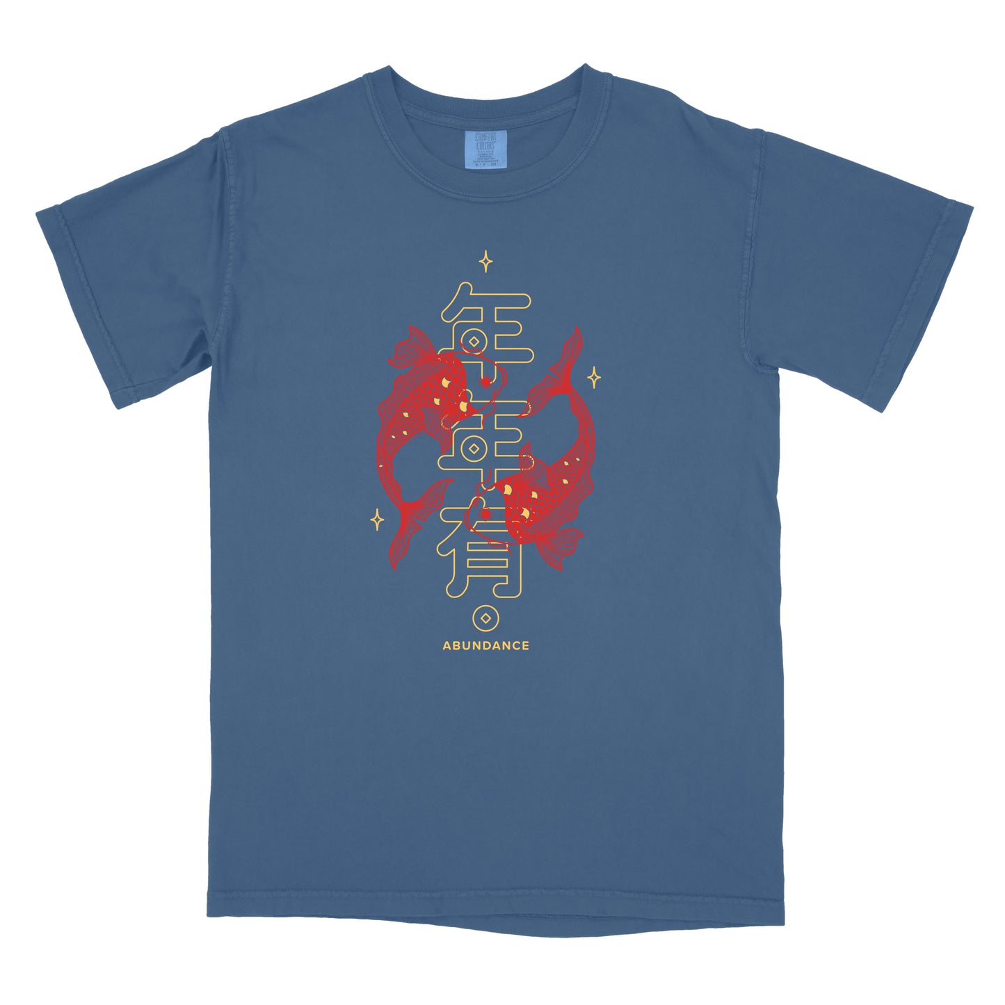 Koi Abundance Front Print Unisex Short Sleeve Shirt