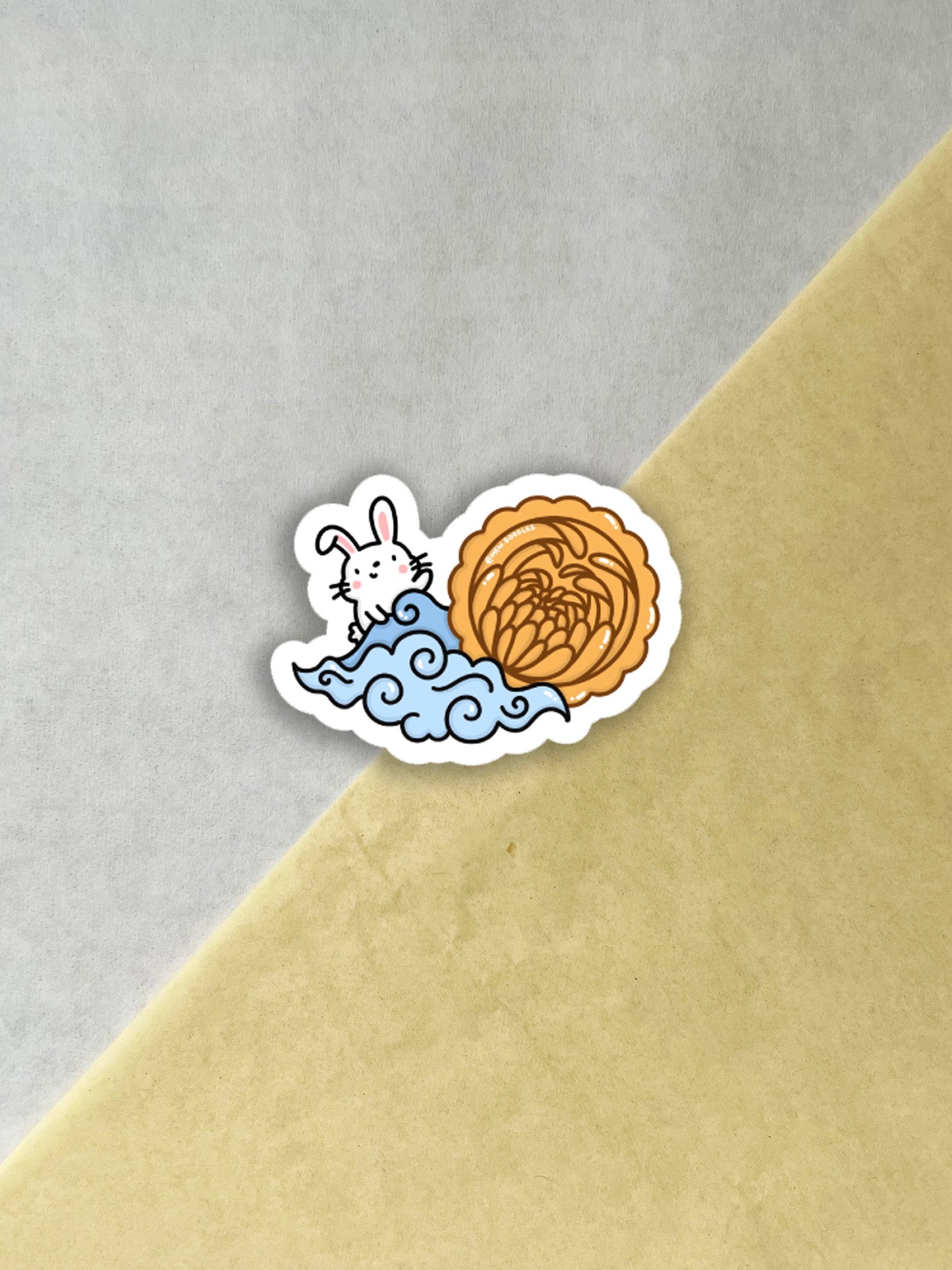 Mooncake Bunny Vinyl Sticker