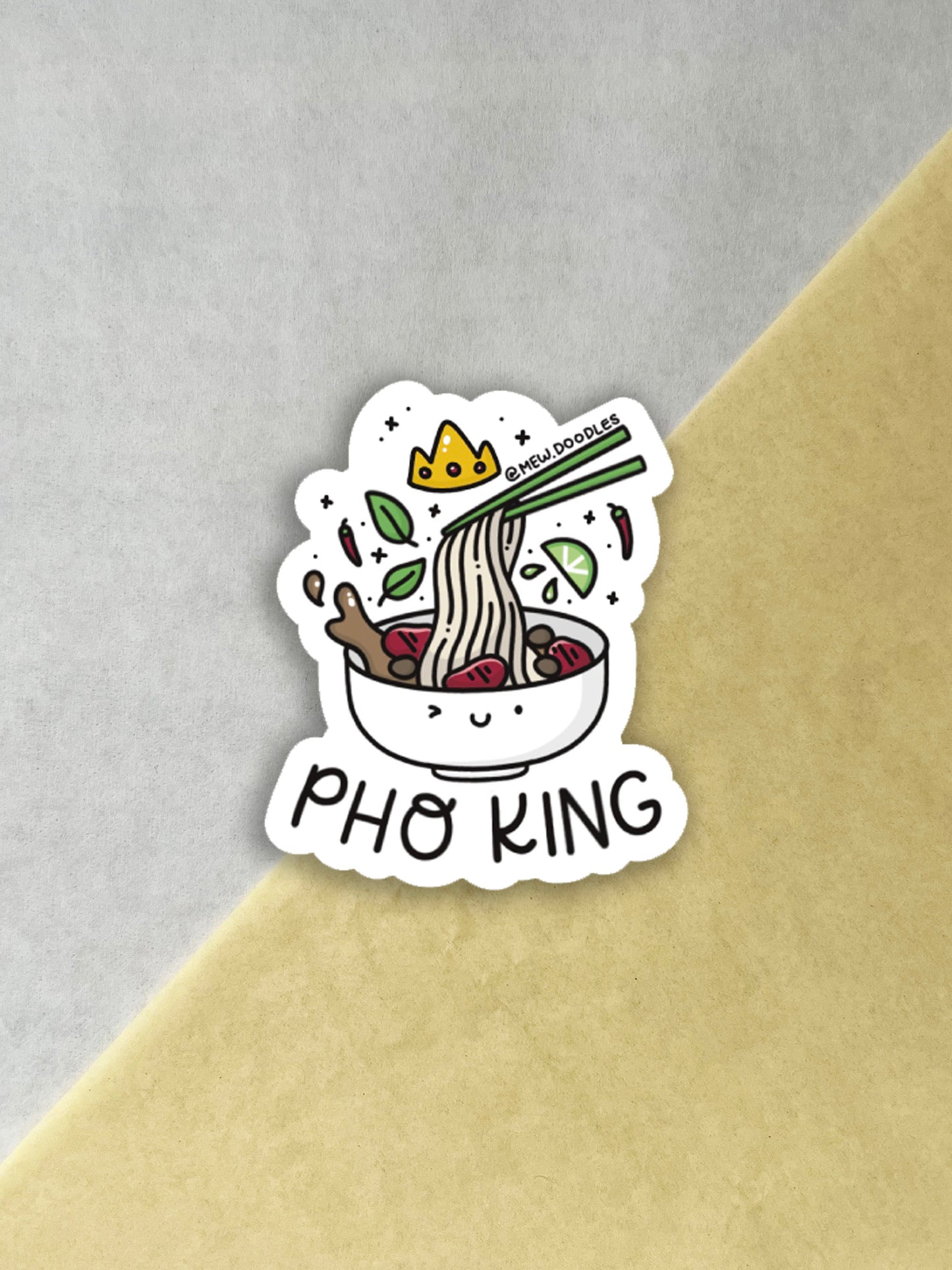 Pho King Vinyl Sticker