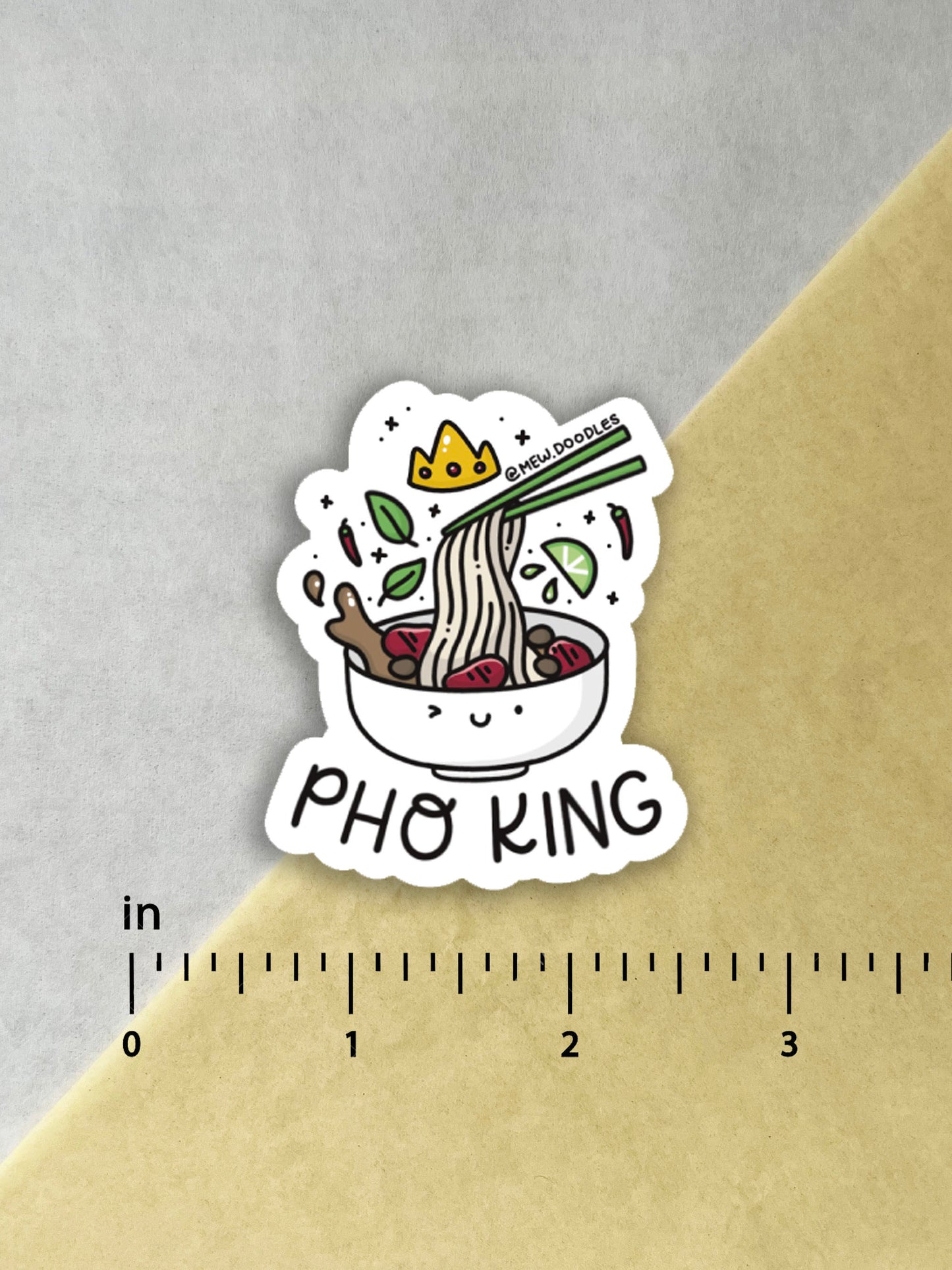Pho King Vinyl Sticker