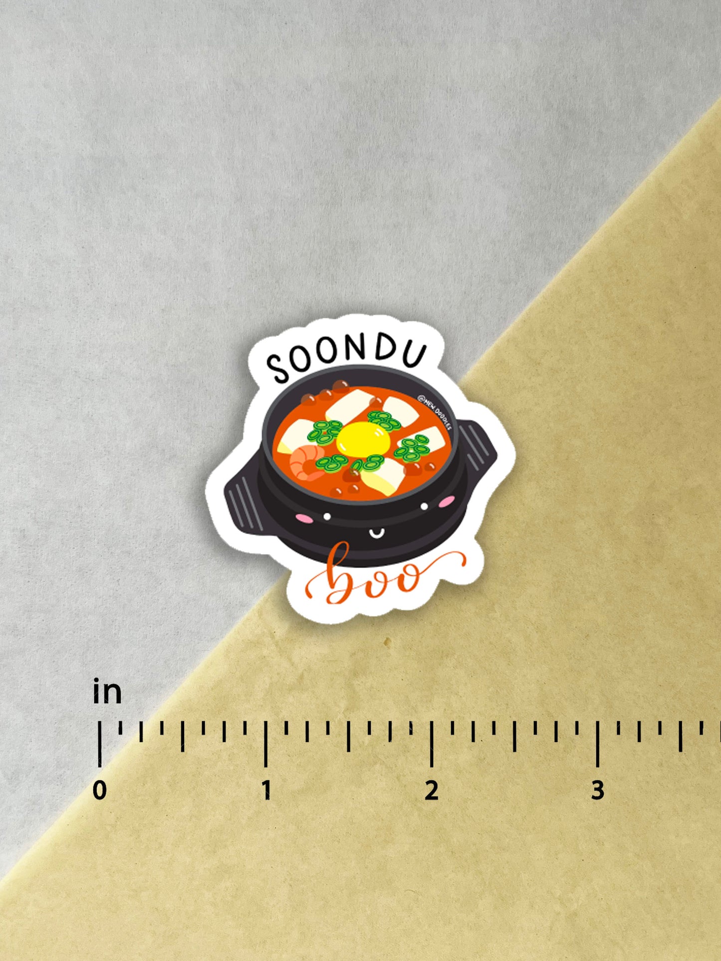 Soondu Boo Vinyl Sticker