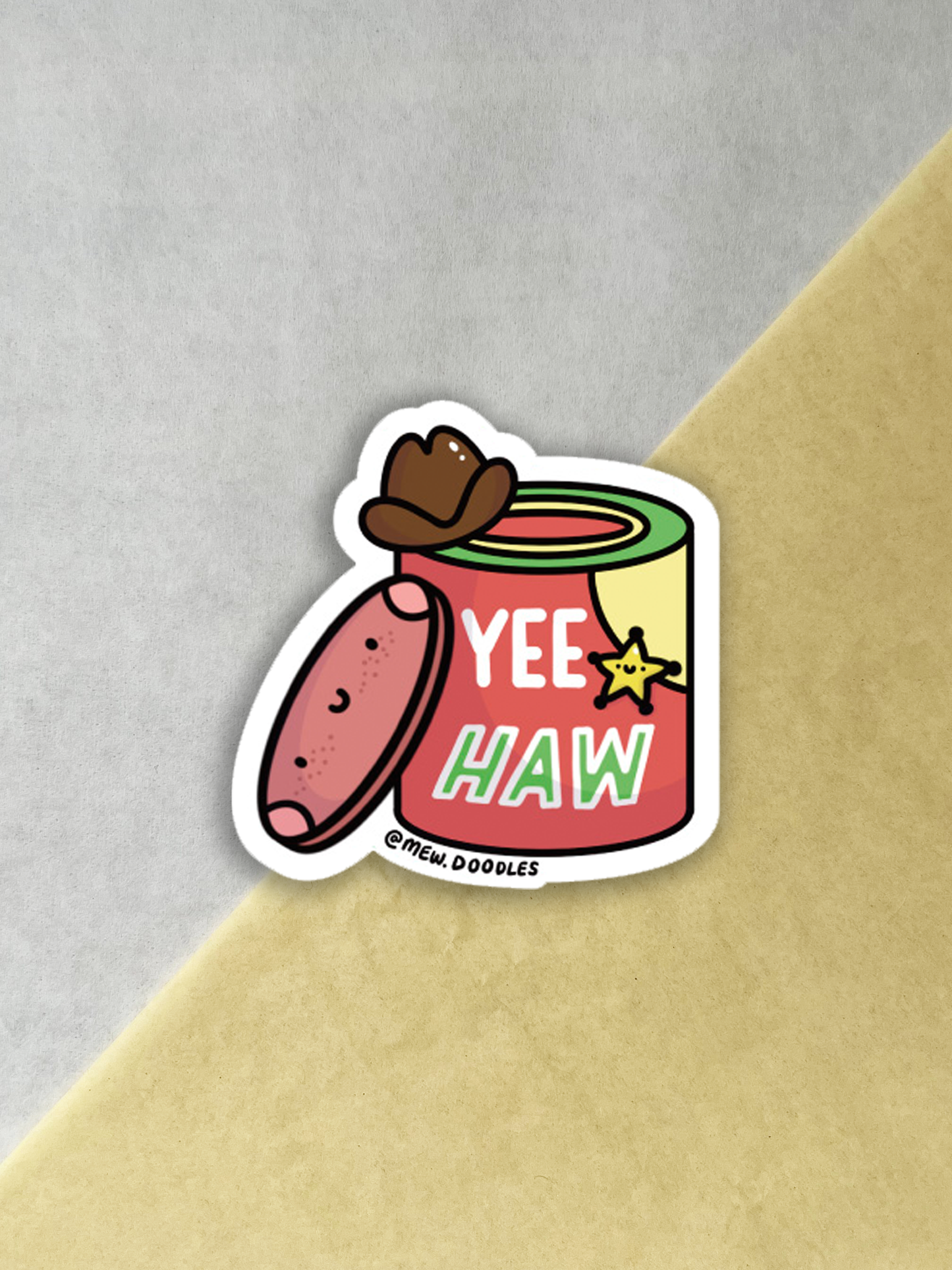 Yee Haw Flakes Vinyl Sticker
