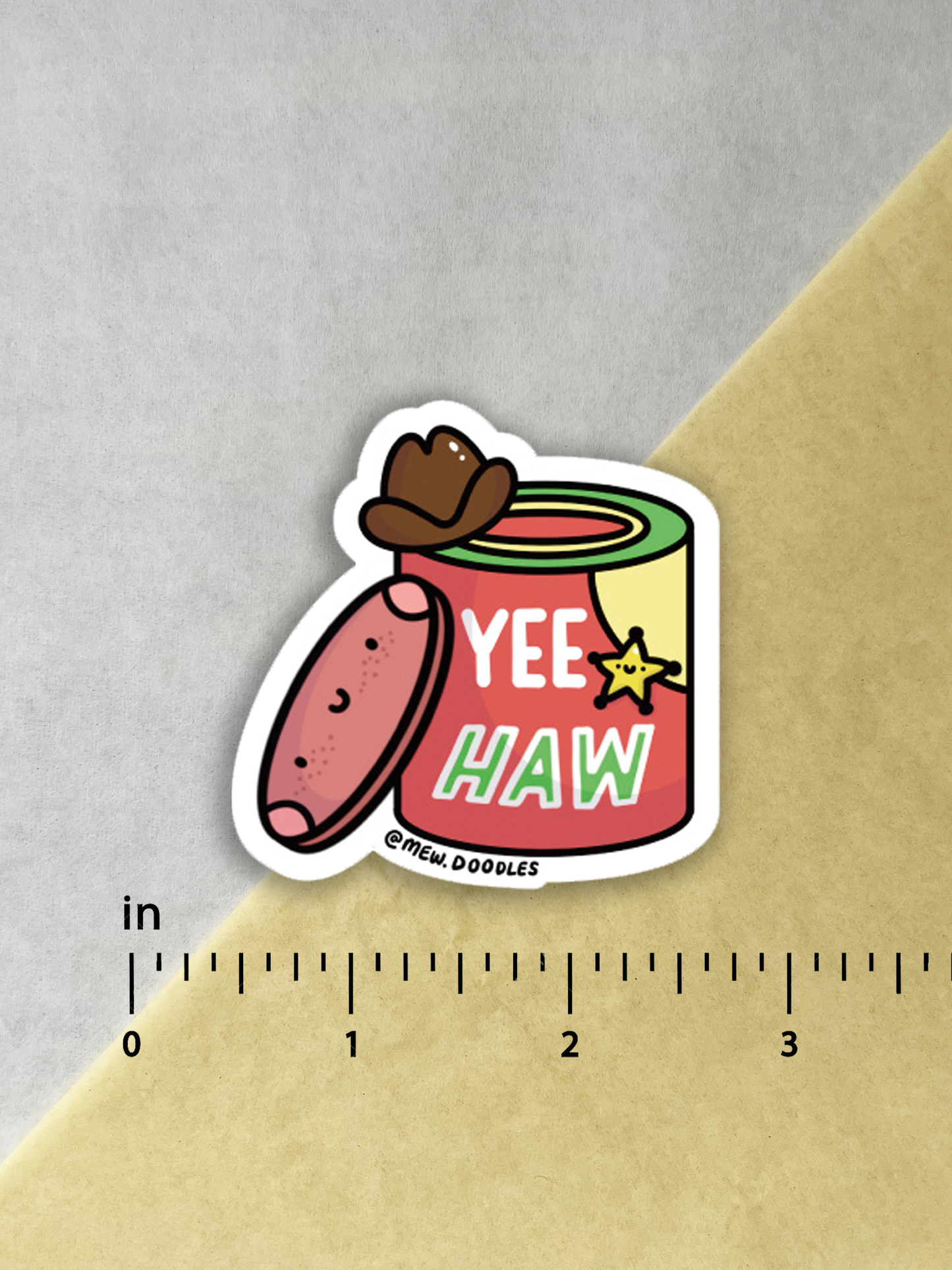Yee Haw Flakes Vinyl Sticker
