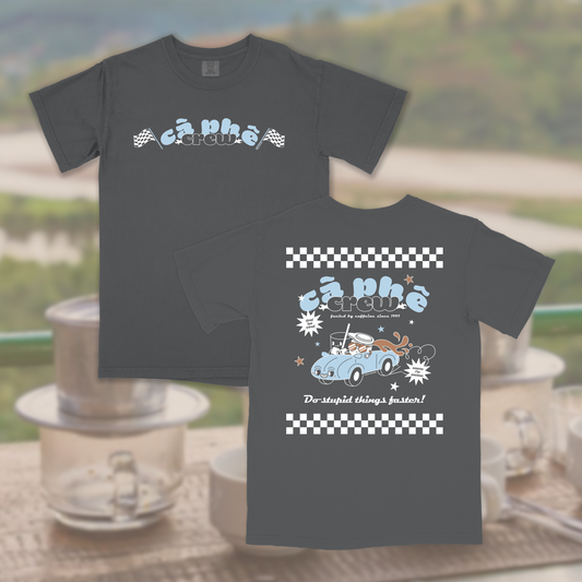 Cà Phê Crew Front & Back Design Unisex Short Sleeve Shirt