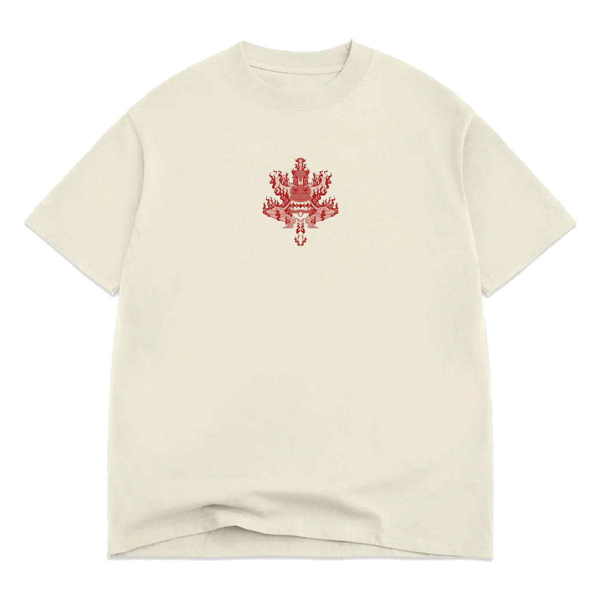 Happy Mapling Front & Back Design Oversized Boxy T-Shirt