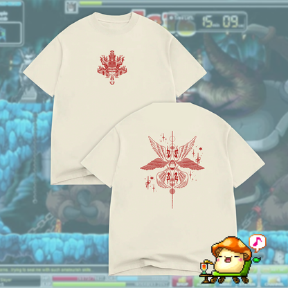 Happy Mapling Front & Back Design Oversized Boxy T-Shirt