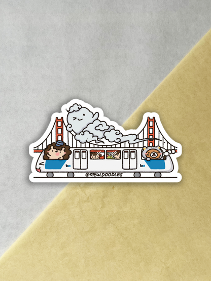 San Francisco BART Vinyl Sticker