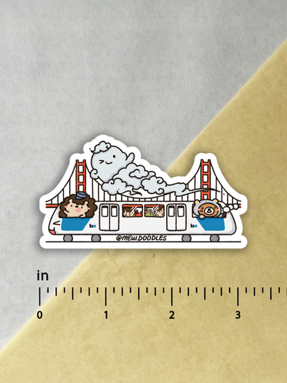 San Francisco BART Vinyl Sticker