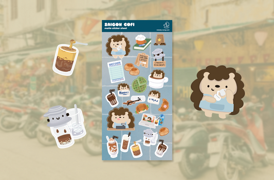 Saigon Cofi Matte Sticker Sheet