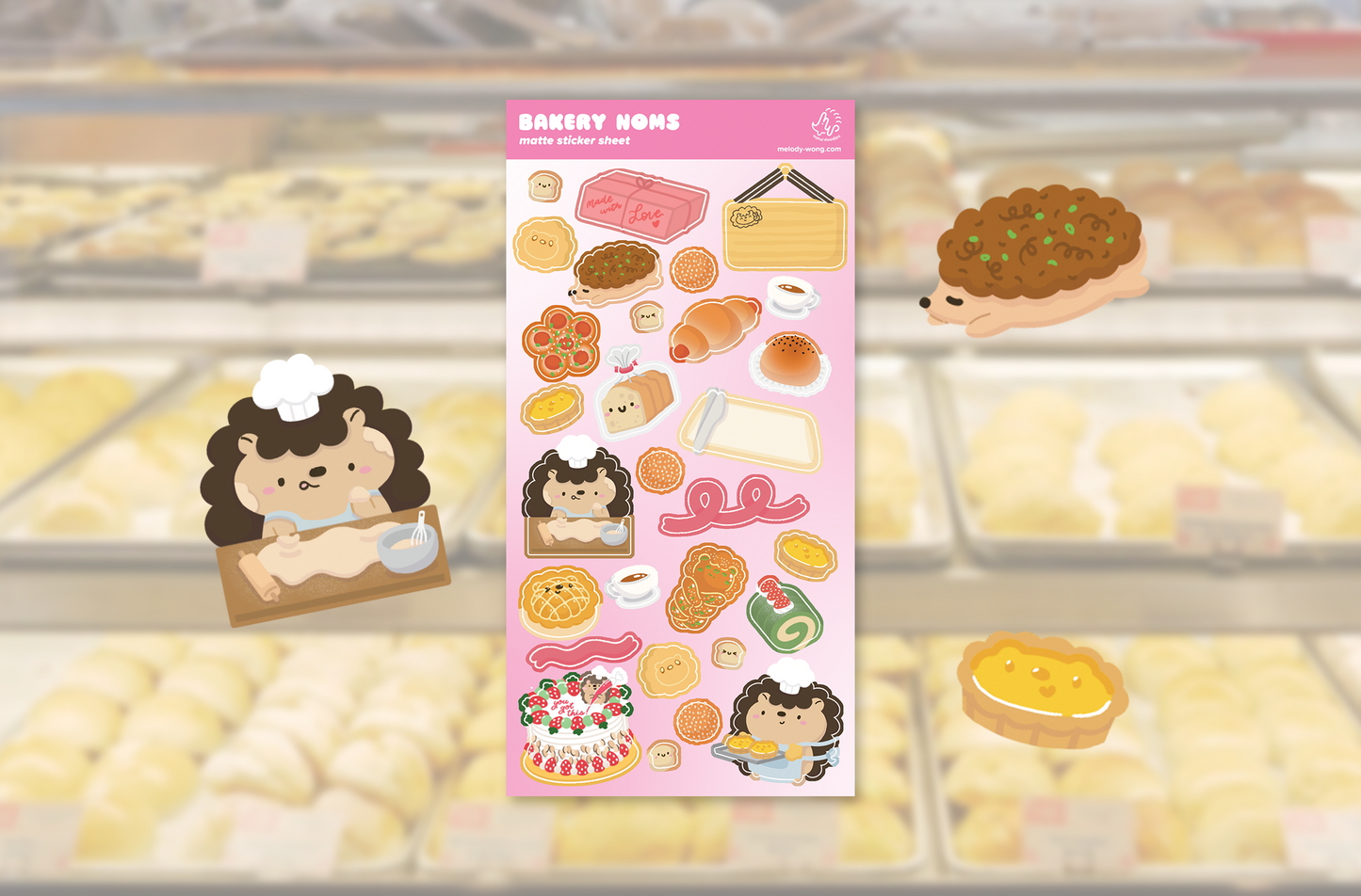 Bakery Noms Matte Sticker Sheet