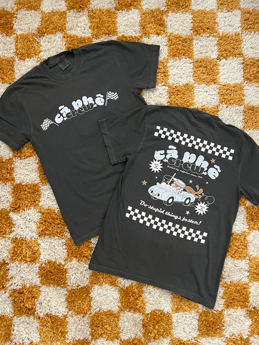 [PREORDER - shipping mid October] Cà Phê Crew Front & Back Design Unisex Short Sleeve Shirt