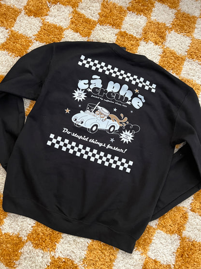 [PREORDER - shipping mid October] Cà Phê Crew Front, Back, and Sleeve Design Unisex Crew Neck