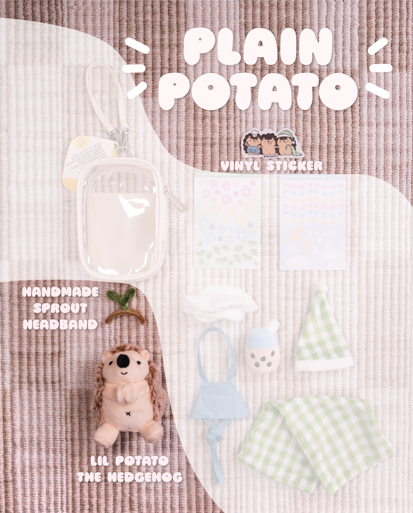 Lil Potato the Hedgehog Plush