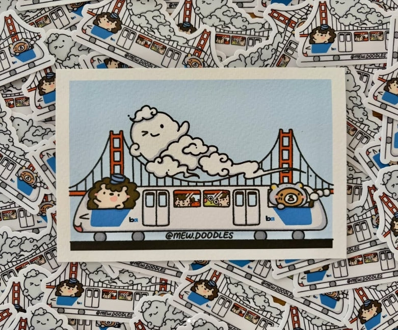 San Francisco BART 4x6 Print