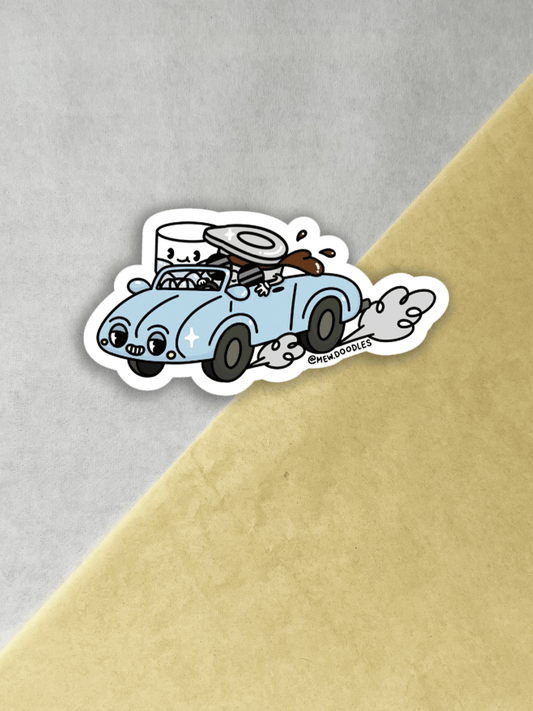 Cà Phê Crew Vinyl Sticker