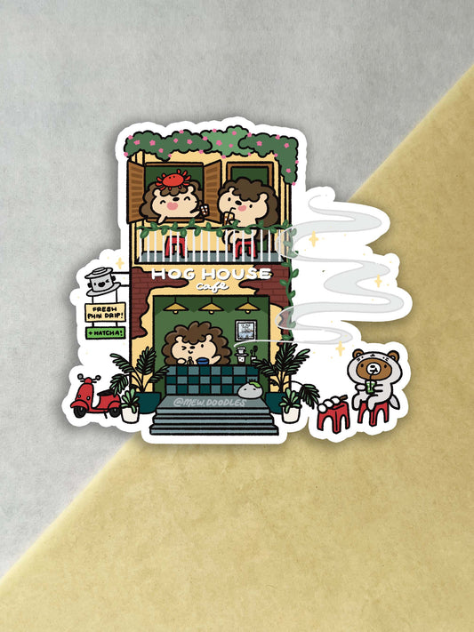 Hog House Cafe Vinyl Sticker