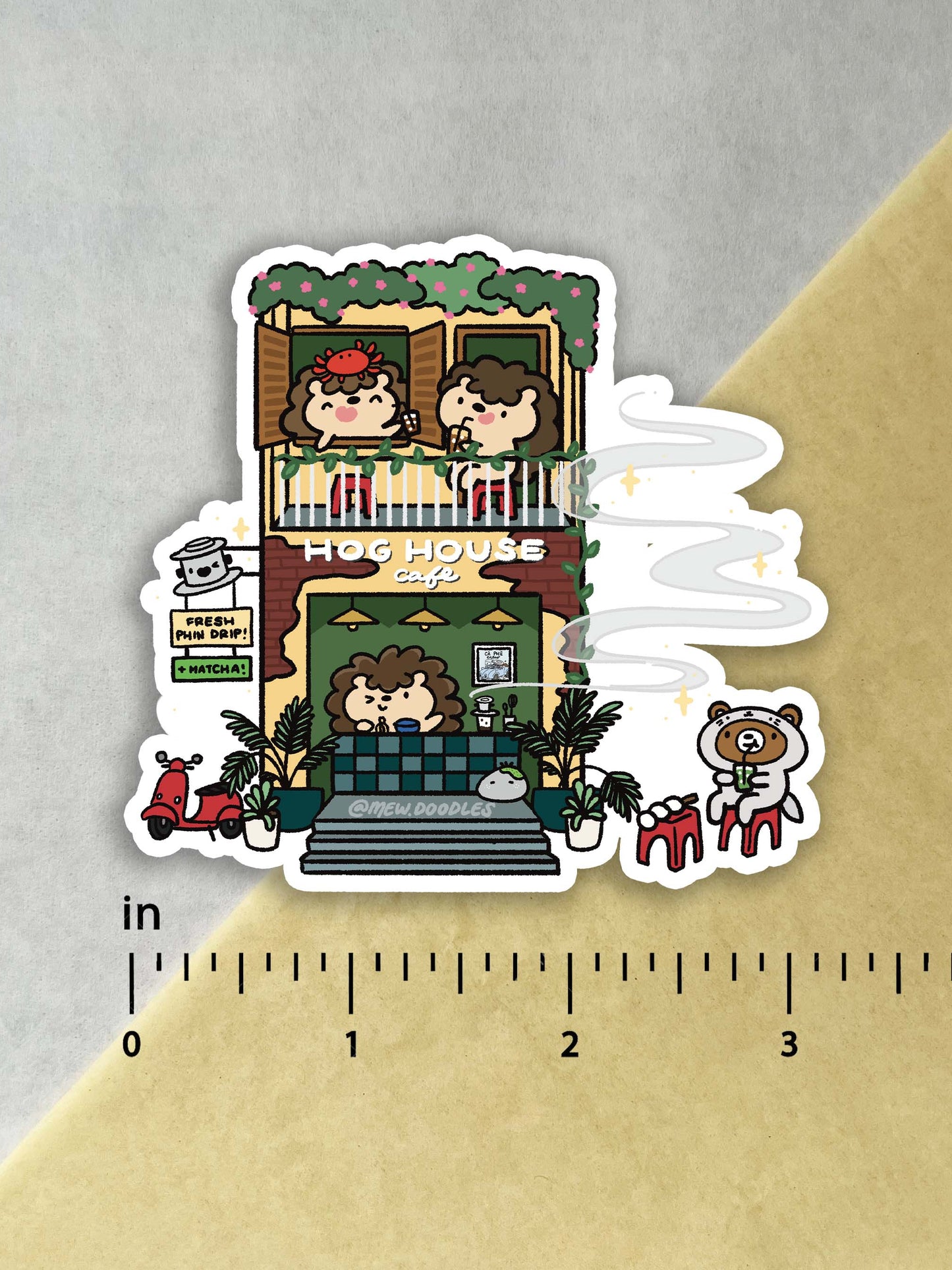 Hog House Cafe Vinyl Sticker