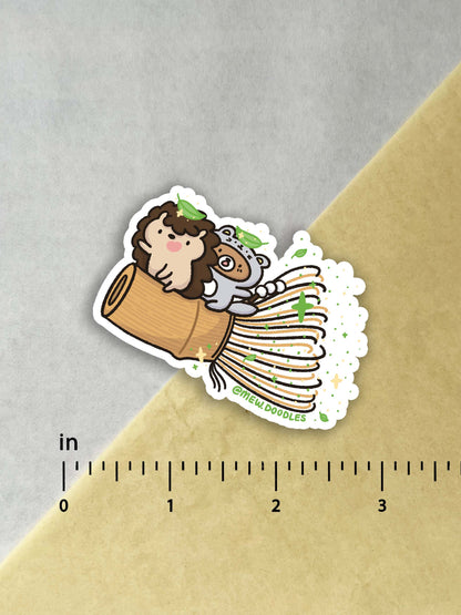 Matcha Whisked Hogs Vinyl Sticker