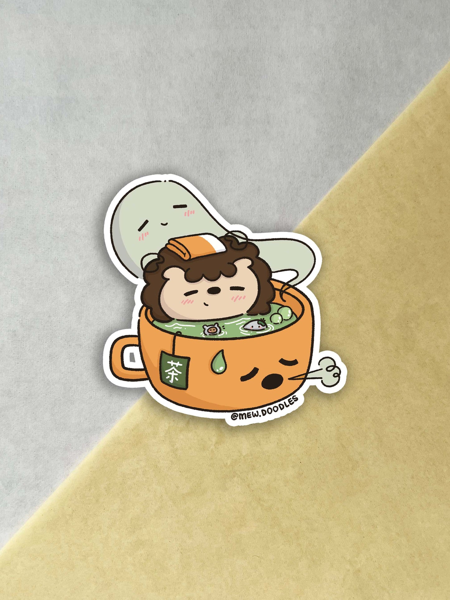 Tea Onsen Vinyl Sticker