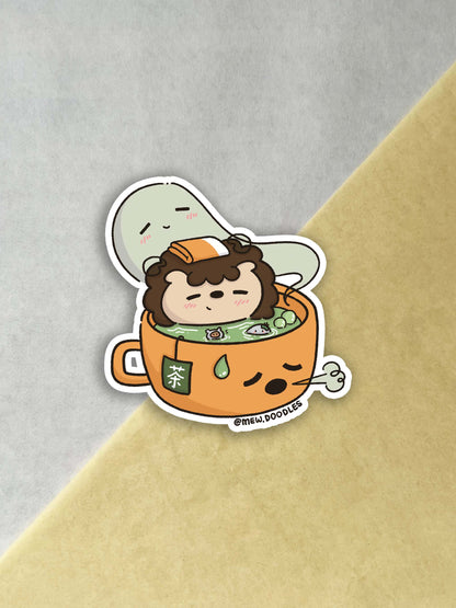 Tea Onsen Vinyl Sticker