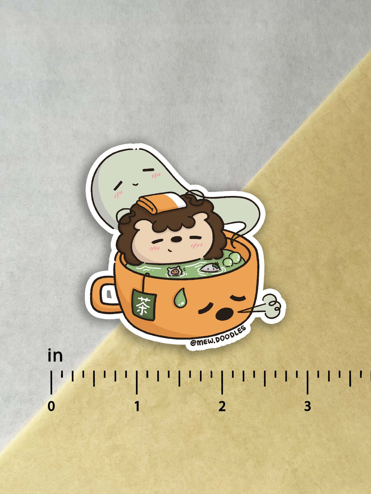 Tea Onsen Vinyl Sticker