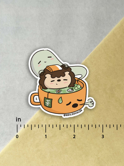 Tea Onsen Vinyl Sticker